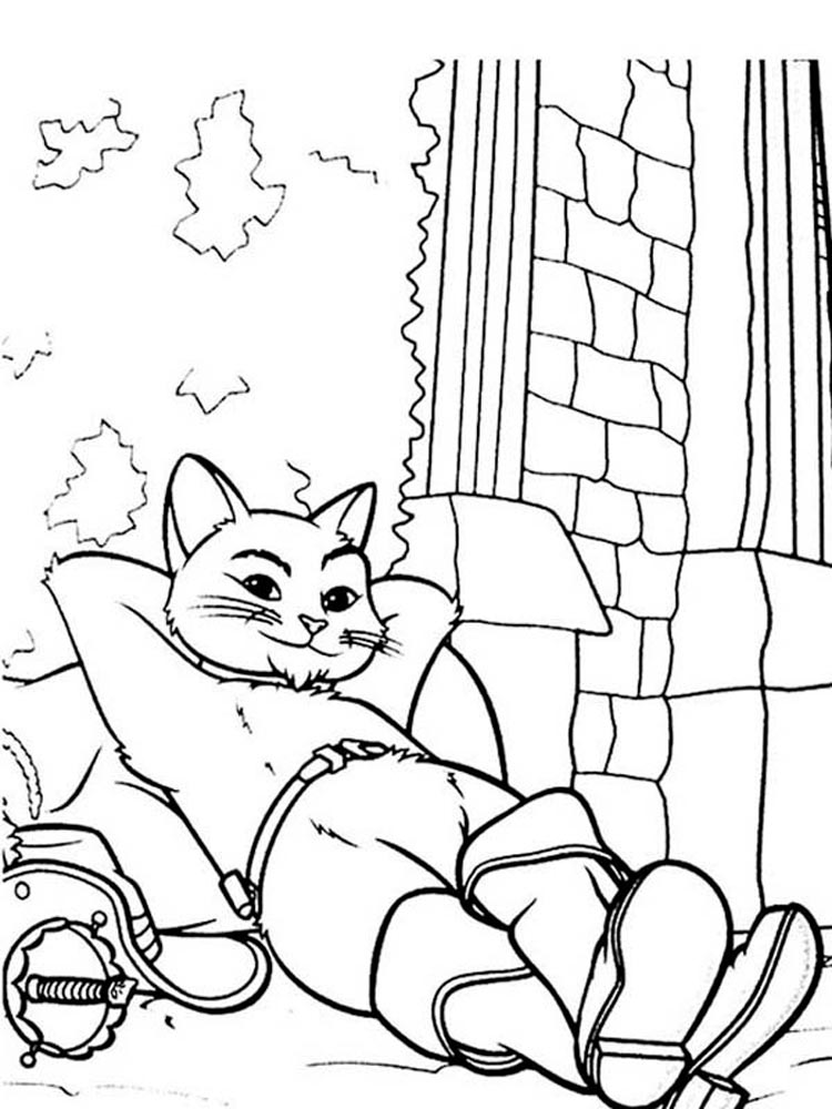 Puss in Boots 10 coloring page