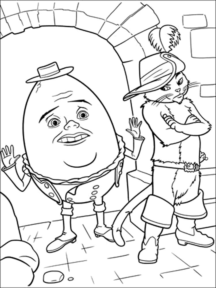 Puss in Boots 12 coloring page