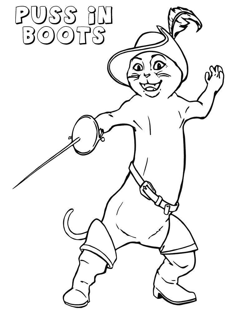 Puss in Boots 15 coloring page