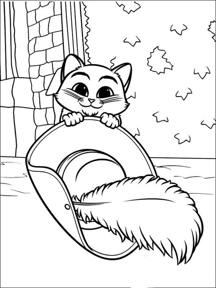Puss in Boots 2 coloring page