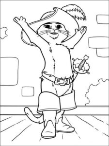 Puss in Boots 4 coloring page