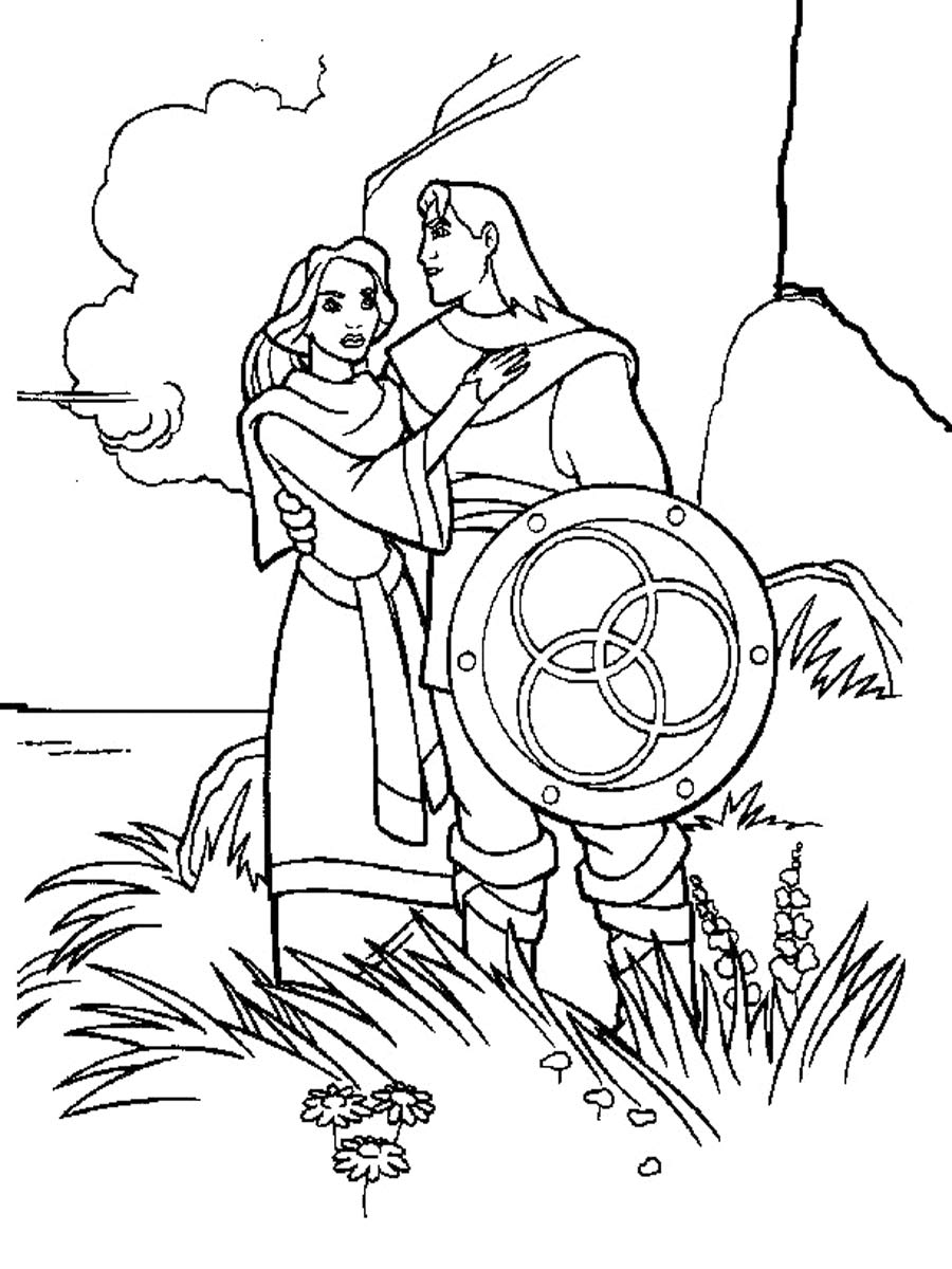 Quest for Camelot 1 coloring page