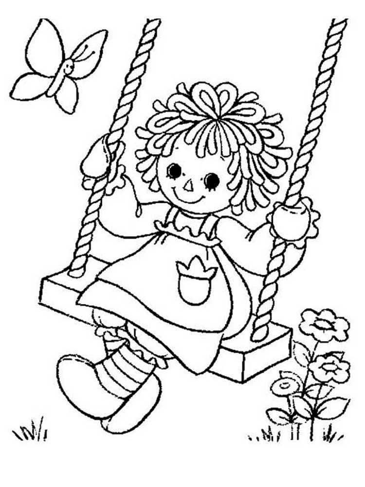 Raggedy Ann & Andy 10 coloring page