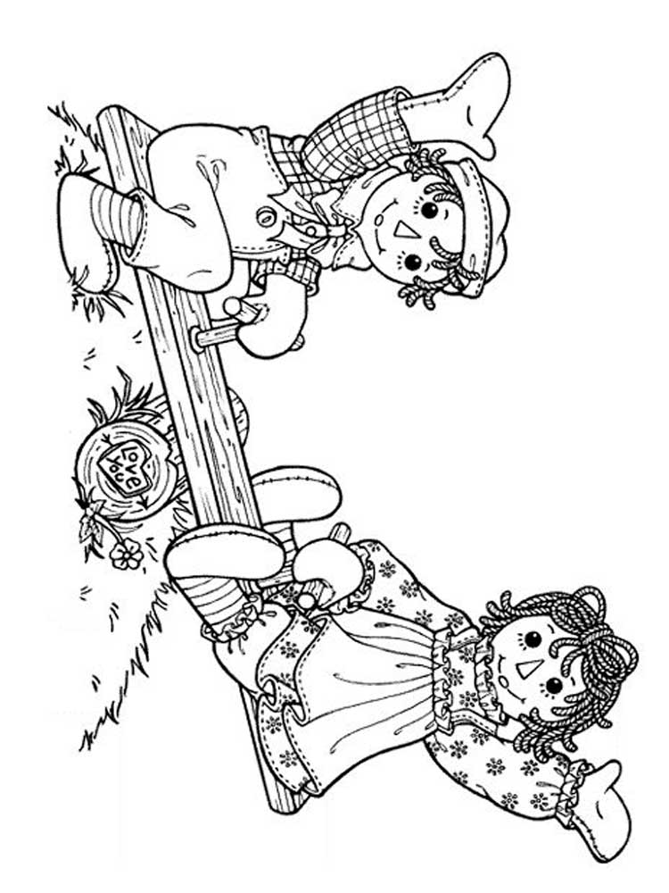 Raggedy Ann & Andy 2 coloring page