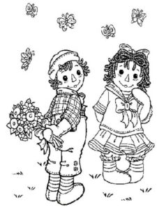 Raggedy Ann & Andy 3 coloring page