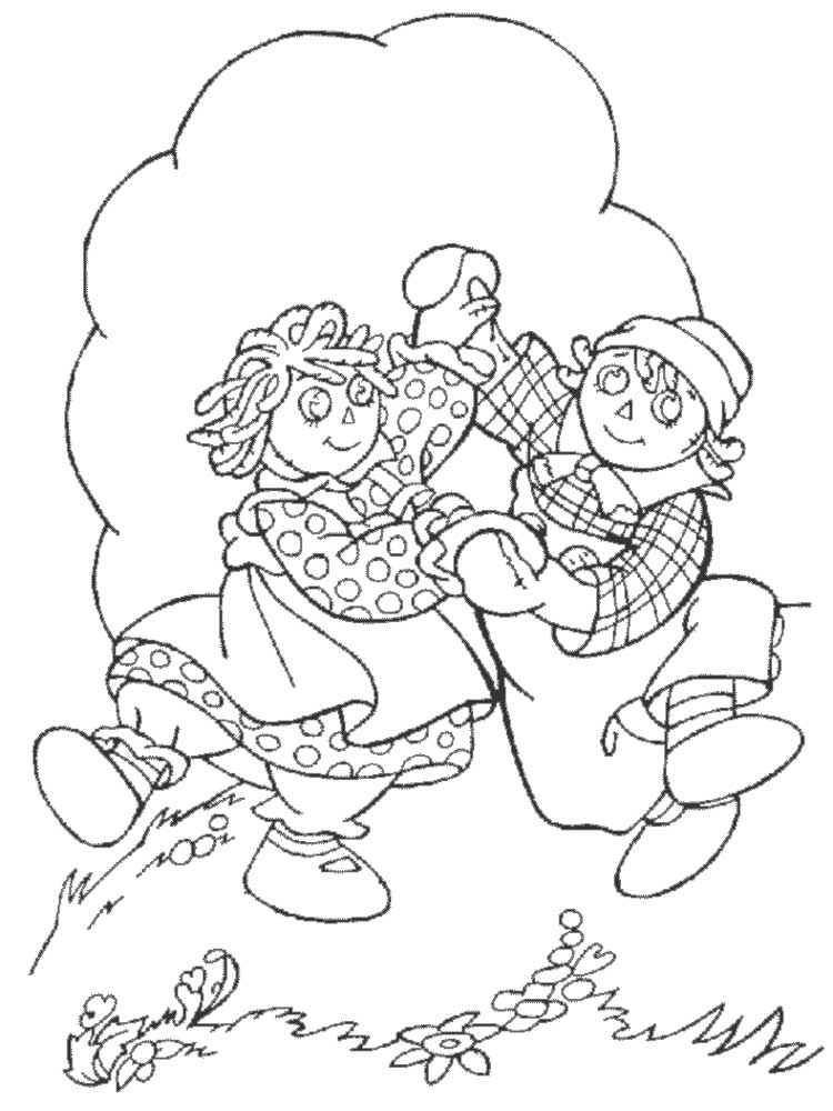 Raggedy Ann & Andy 4 coloring page