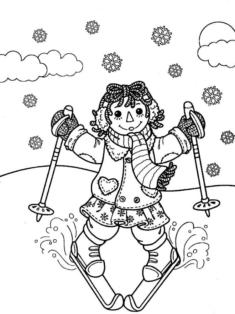 Raggedy Ann & Andy 6 coloring page