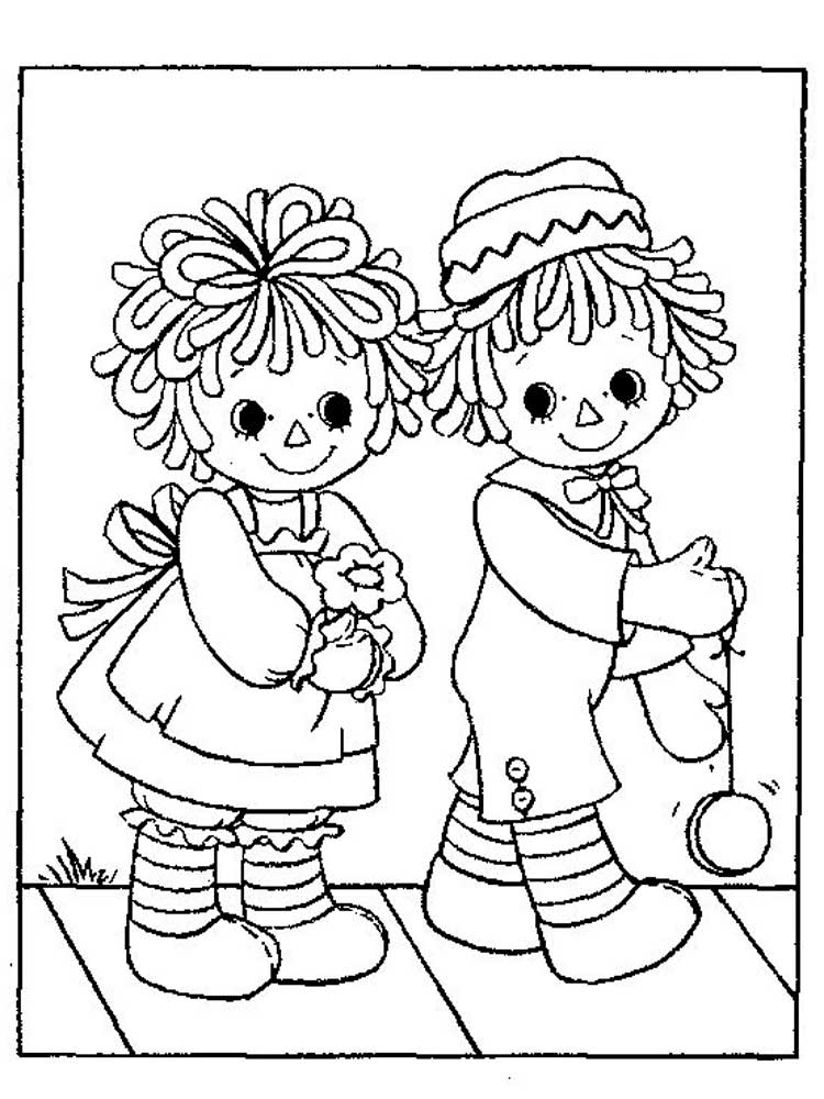 Raggedy Ann & Andy 7 coloring page