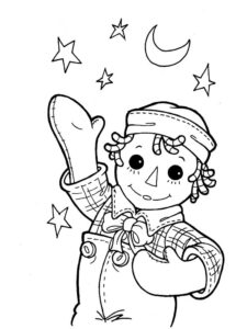 Raggedy Ann & Andy 8 coloring page