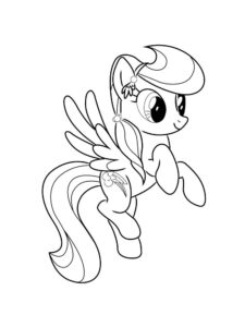 Wonderful Rainbow Dash coloring page