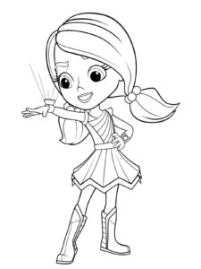 Girl Bonnie Blueberry coloring page