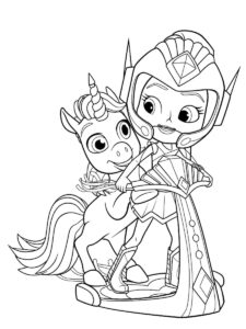 Floof and Rosie Redd coloring page