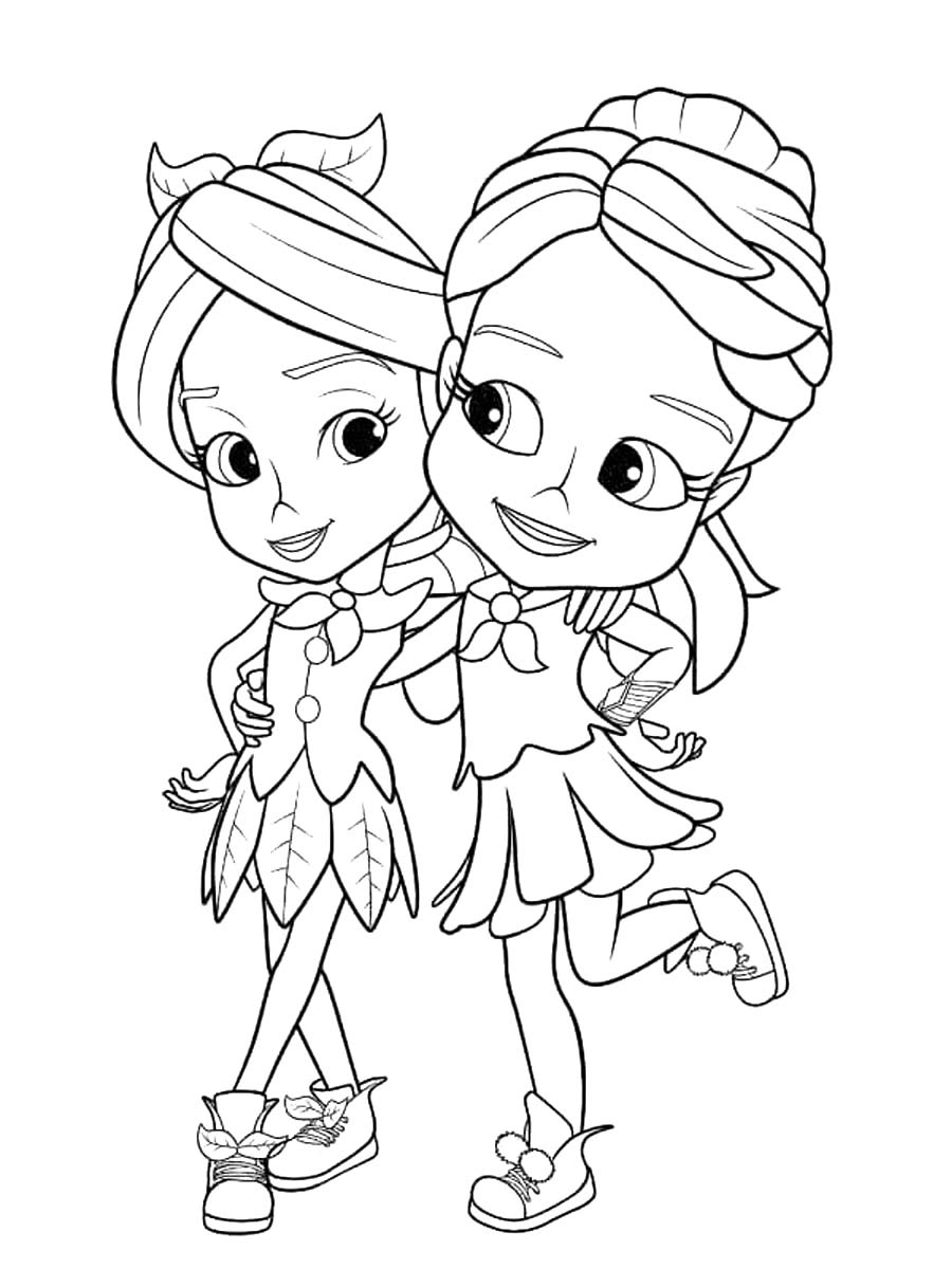 Pepper Mintz and Lavender LaViolette coloring page