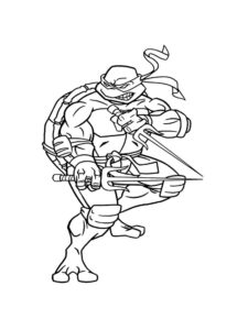 Fierce Raphael coloring page