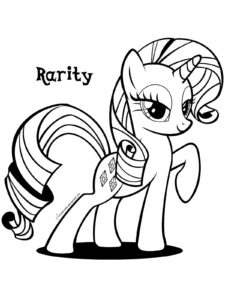 Amazing Rarity coloring page