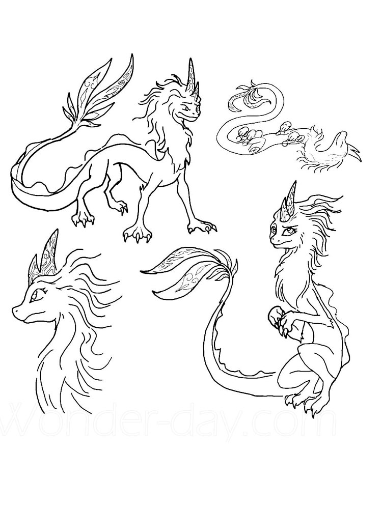 Raya and the Last Dragon 1 coloring page