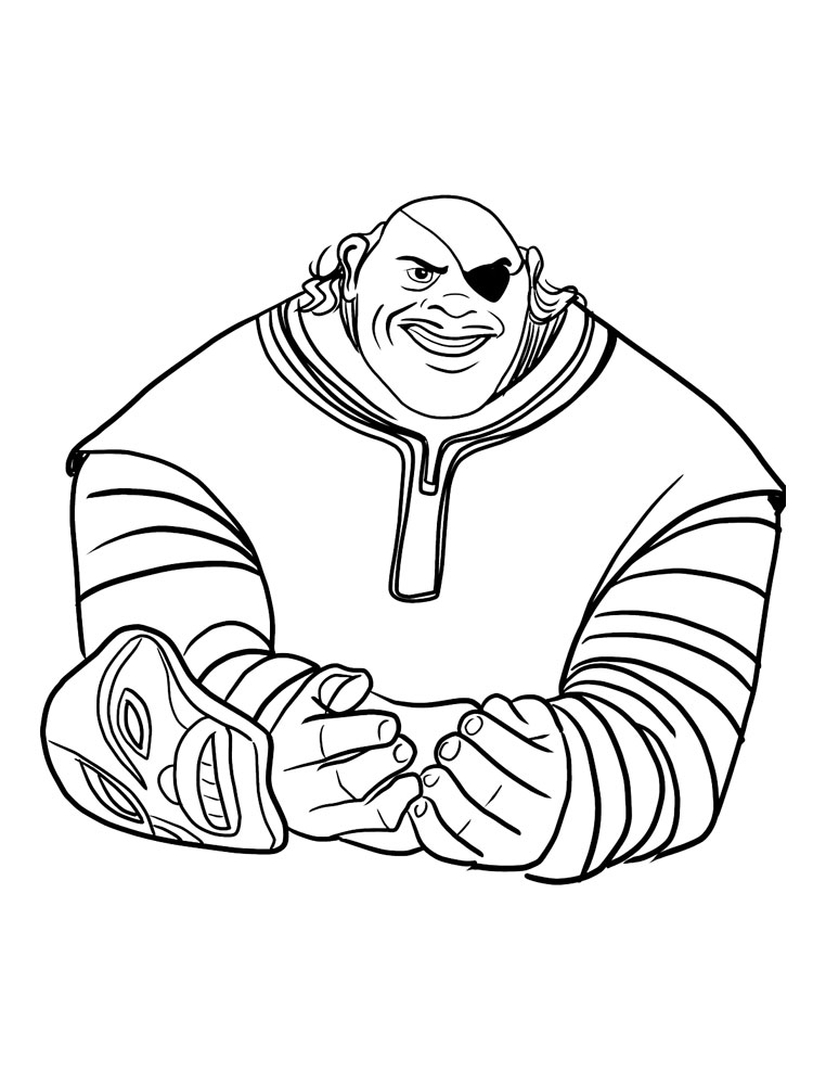 Tong from Raya and the Last Dragon coloring page