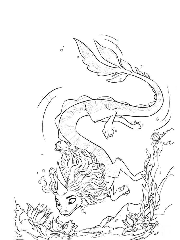 Sisu Dragon coloring page