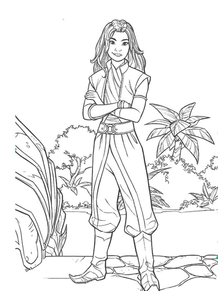 Raya and the Last Dragon 4 coloring page
