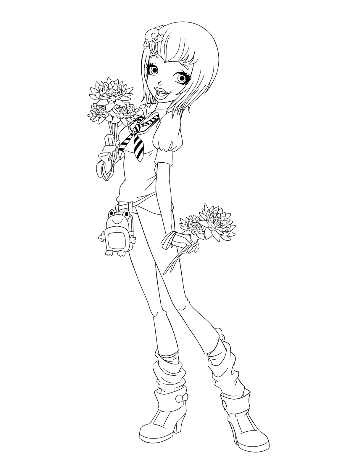 Joy LeFrog coloring page