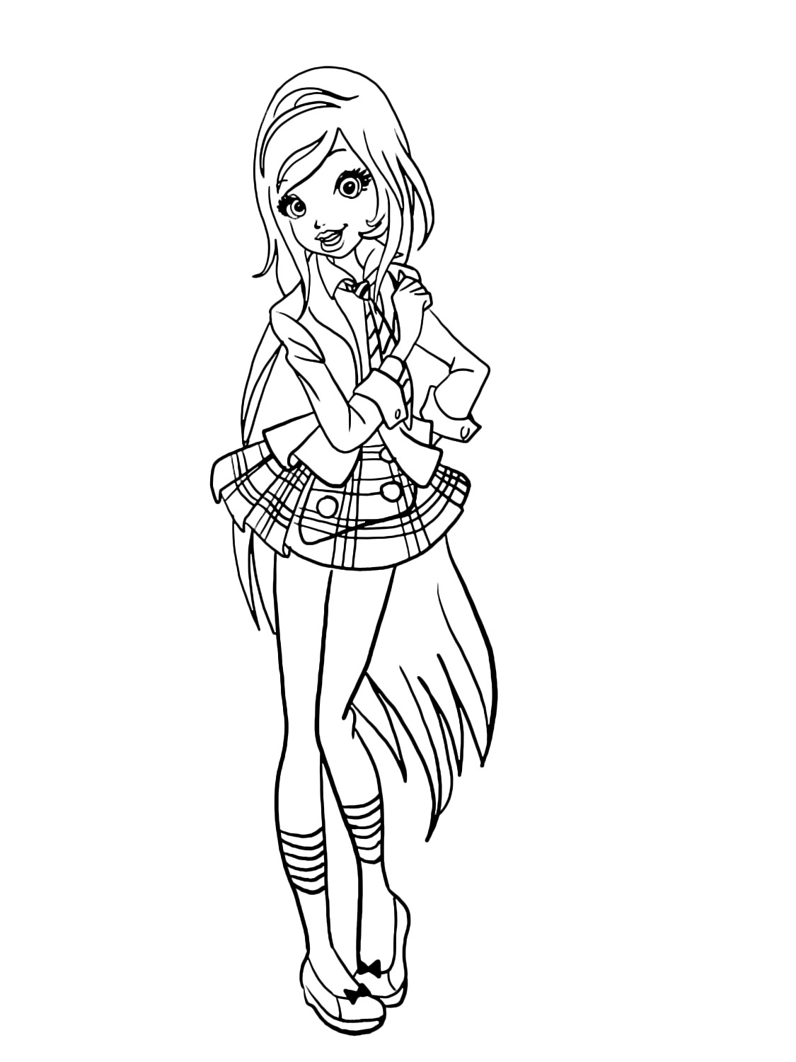 Cute Rose Cinderella coloring page