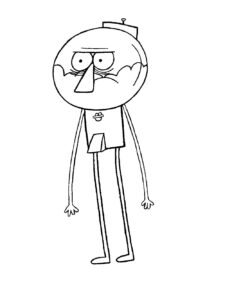 Benson Regular Show coloring page