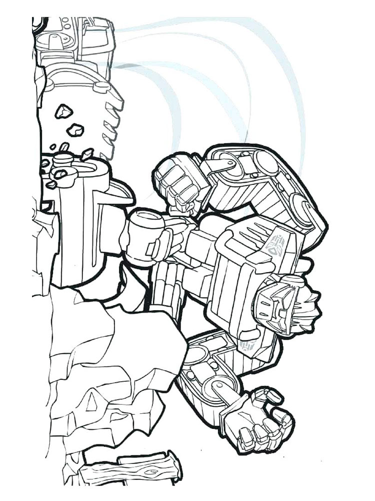Boulder Rescue Bots coloring page