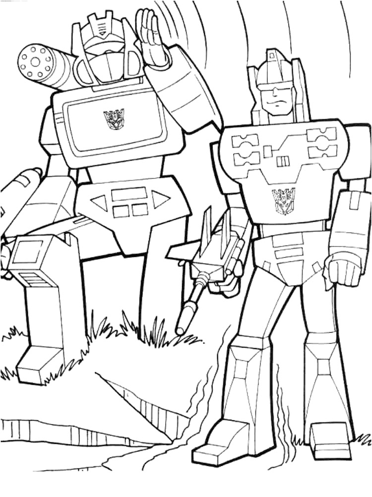 Two Rescue Bots coloring page