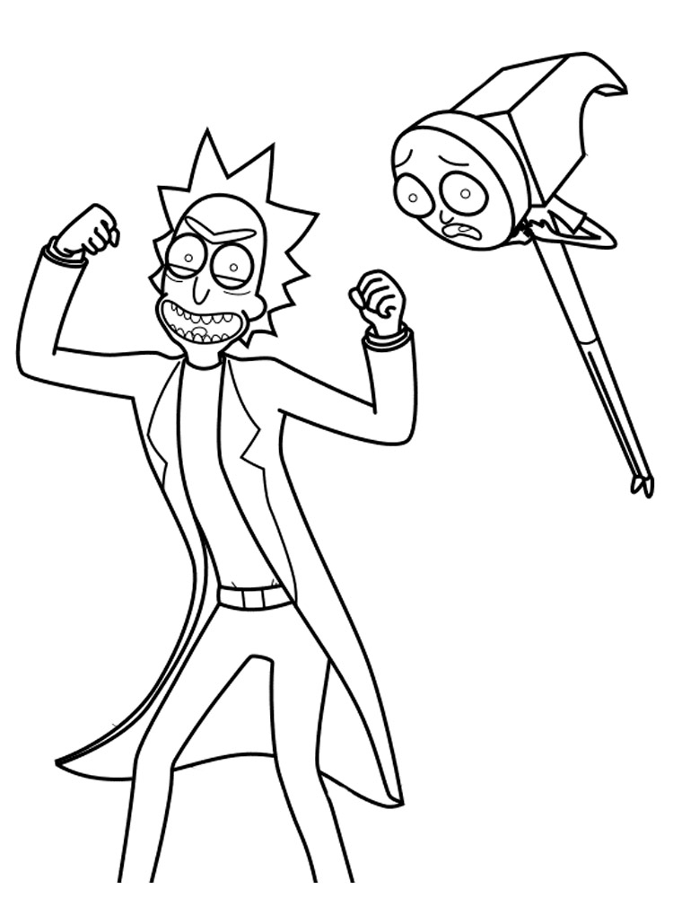 Rick and the Hammer coloring page