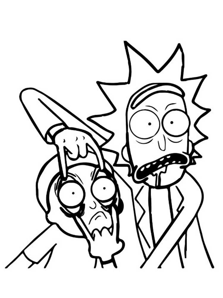 Rick and Morty 12 coloring page