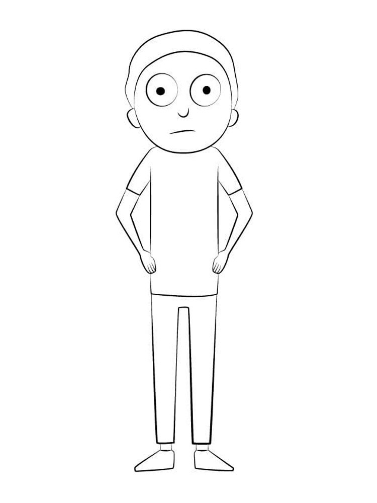 Morty Smith coloring page