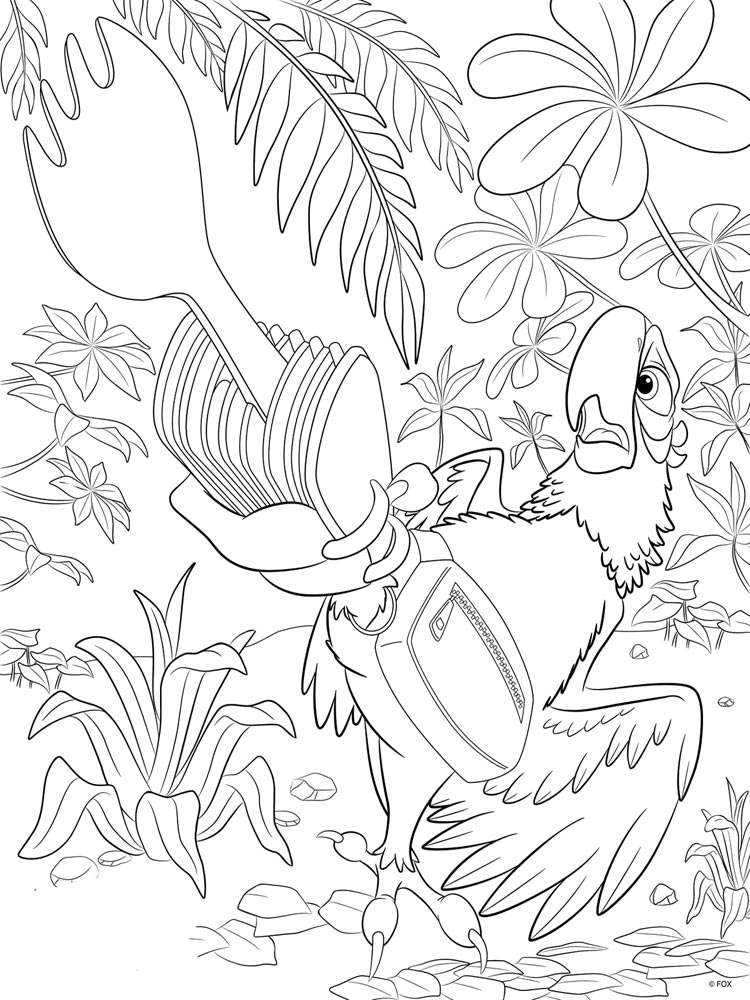 Rio Blu coloring page