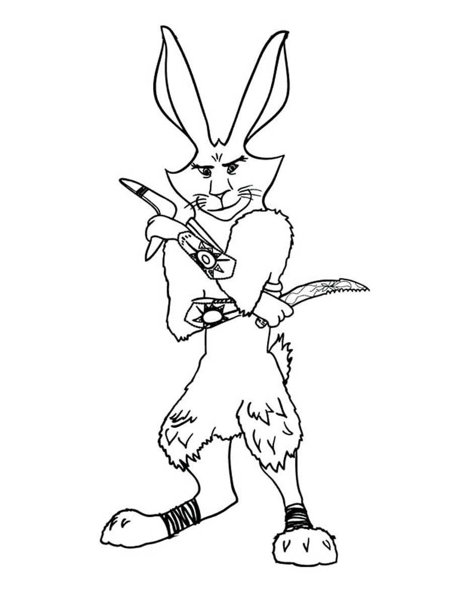 Bunnymund coloring page