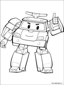 Robocar Poli 3 coloring page