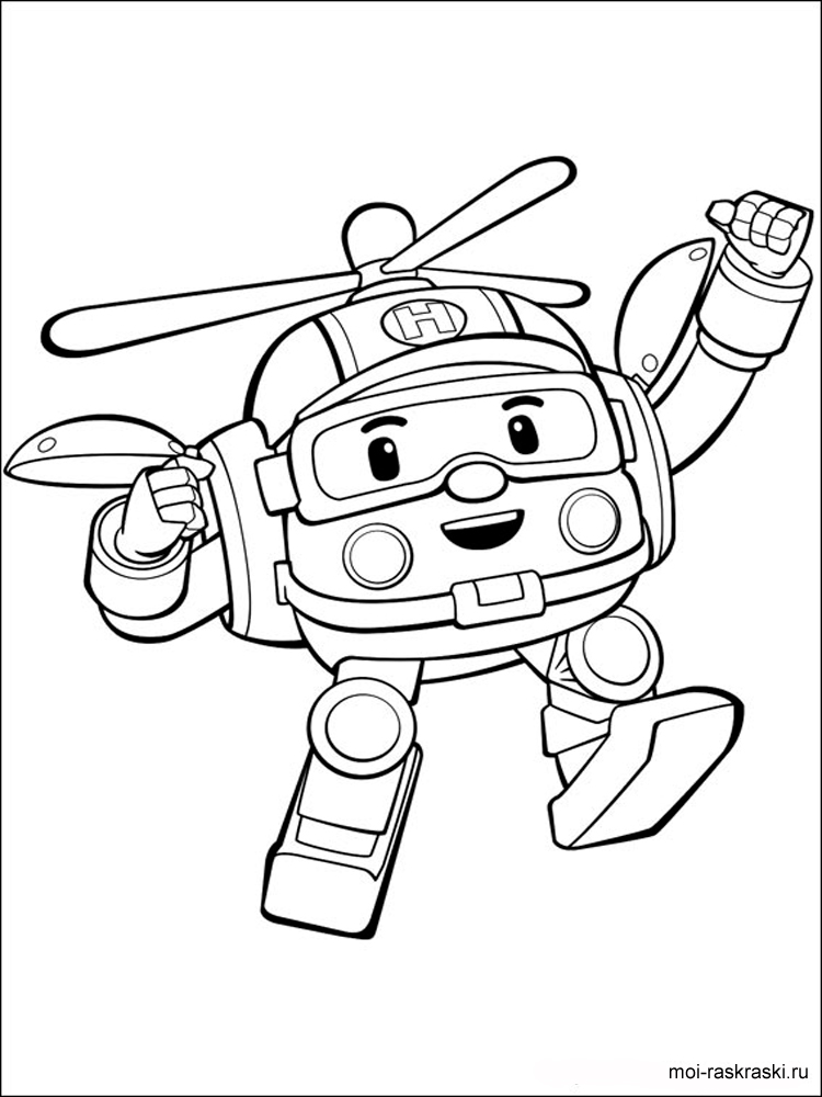 Robocar Poli Helly coloring page