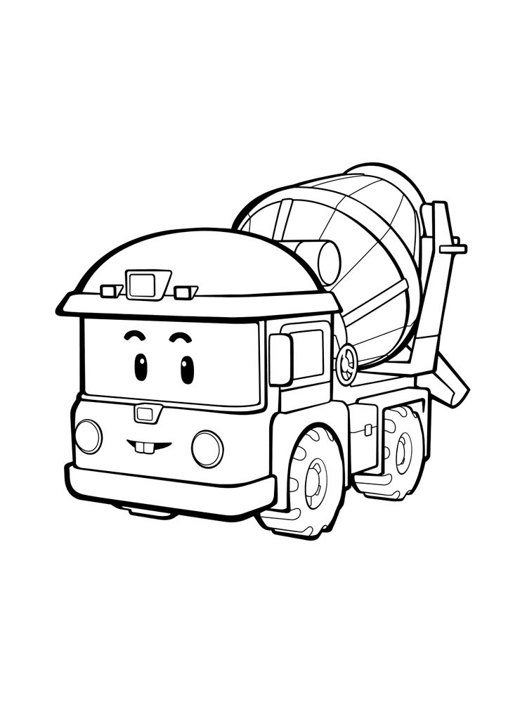 Mickey Robocar Poli coloring page