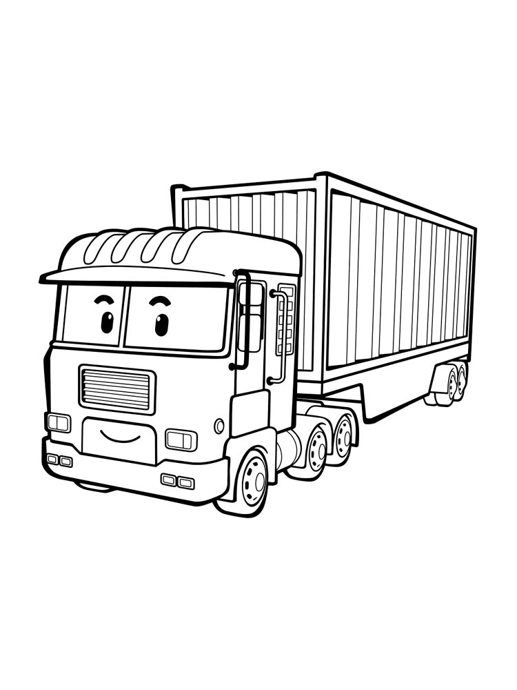 Terry Robocar Poli coloring page