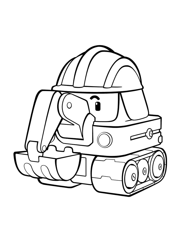 Poke Robocar Poli coloring page