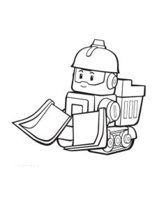 Bruny Robocar Poli coloring page
