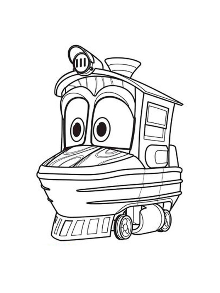 Robot Trains Duck coloring page