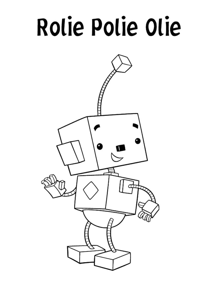 Billy Bevel from Rolie Polie Olie coloring page
