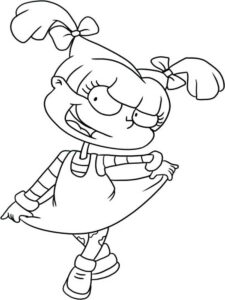 Angelica Pickles Rugrats coloring page