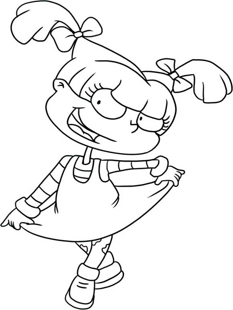 Angelica Pickles Rugrats coloring page