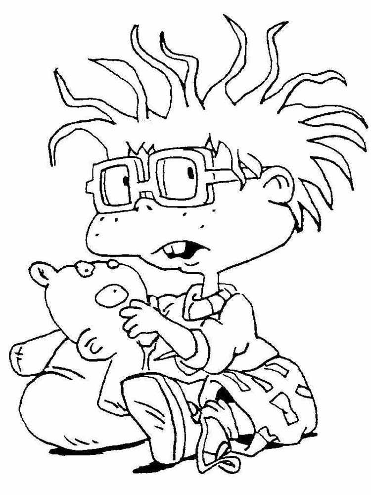 Chuckie Finster Rugrats coloring page
