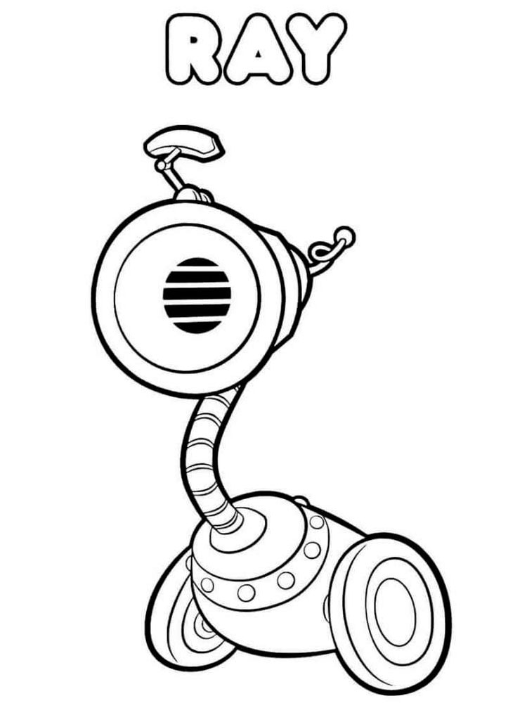 Ray from Rusty Rivets coloring page