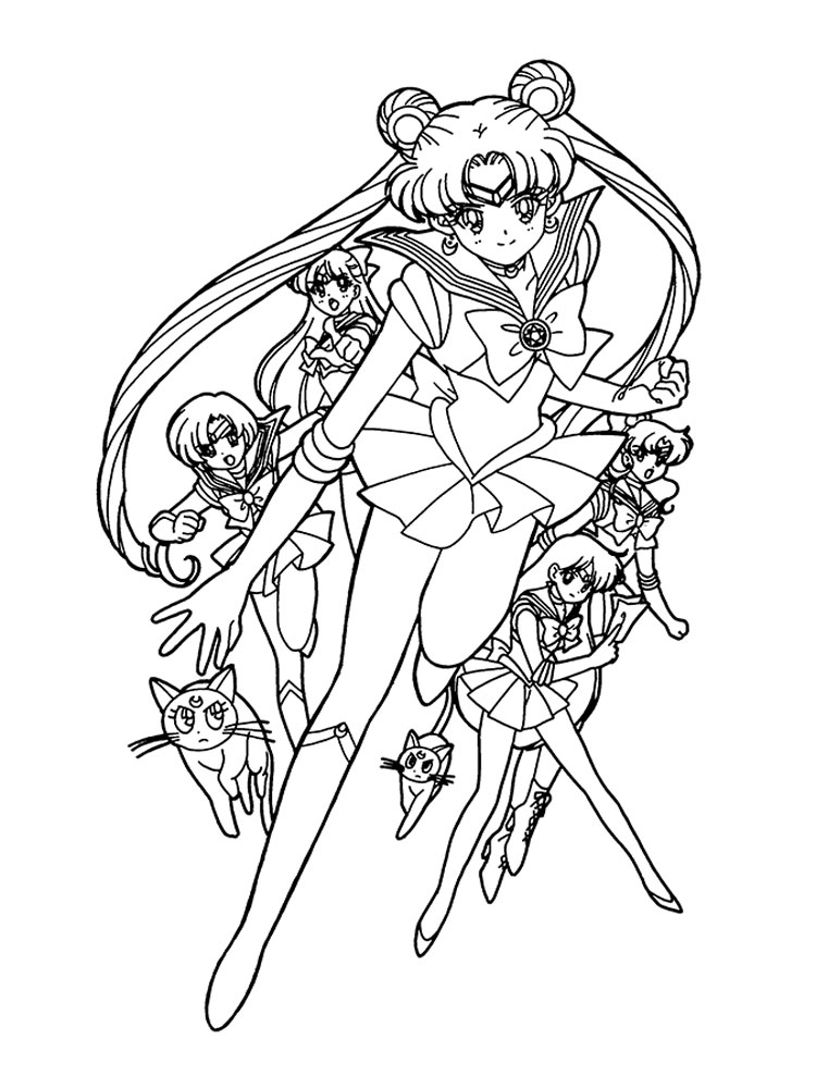 Sailor Moon 3 coloring page