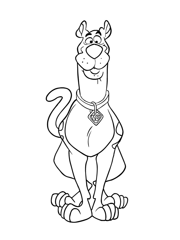 Dog Scooby-Doo coloring page