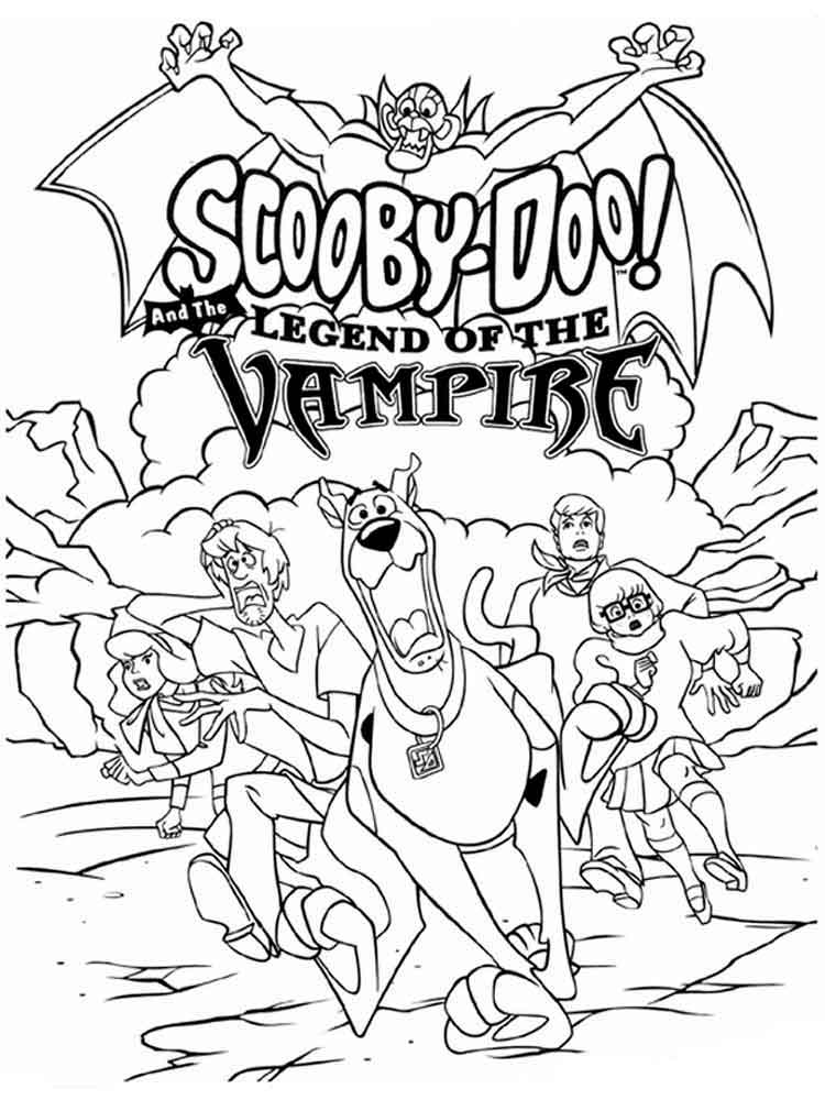 Scooby-Doo Legend of the Vampire coloring page