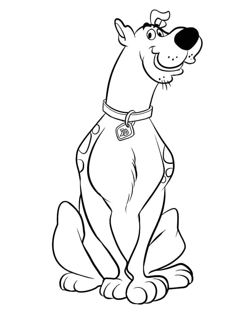 Scooby-Doo hero coloring page