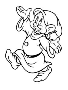 Dopey coloring page